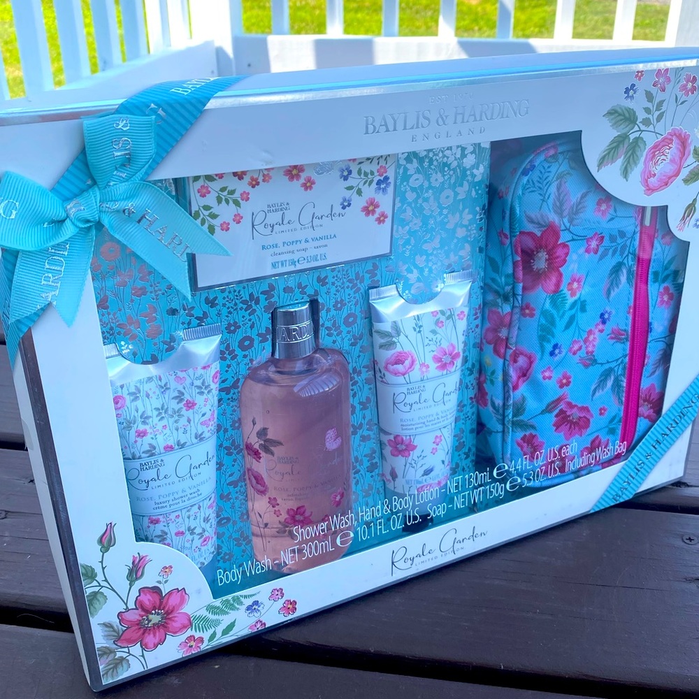 Flash Sale England Royal Bath Set & Cosmetic Bag